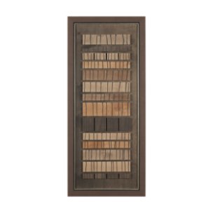 Timber Mosaic IV by Mercana Studio Handmade Original Framed Artwork Matted
