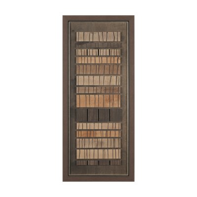 16002 - Timber Mosaic IV by Mercana Studio Handmade Original Framed Artwork Matted