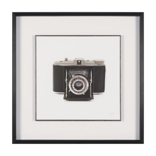 16014 - Camera by Deborah Revell Hand Embelished Framed Art Print Matted under Glass