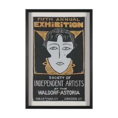 16023 - Ephemera Independent by The Vintage Collection Hand Embelished Text Frame Artwork Matted under Glass