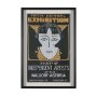 16023 - Ephemera Independent by The Vintage Collection Hand Embelished Text Frame Artwork Matted under Glass