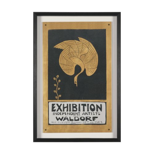 16025 - Ephemera Exhibition by The Vintage Collection Hand Embelished Text Framed Artwork Matted under Glass