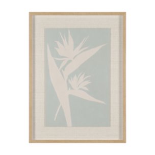 Verdant Silhouettes I by Hannah Dawson Hand Embelished Textured Framed Artwork Matted under Glass