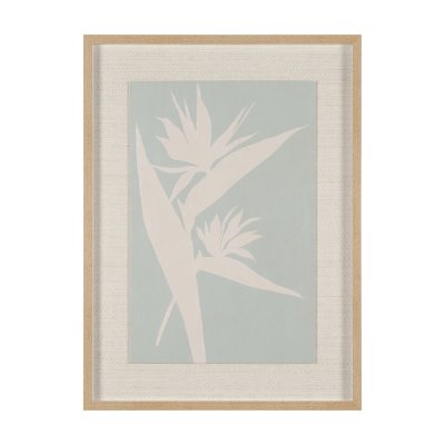 16032 - Verdant Silhouettes I by Hannah Dawson Hand Embelished Textured Framed Artwork Matted under Glass