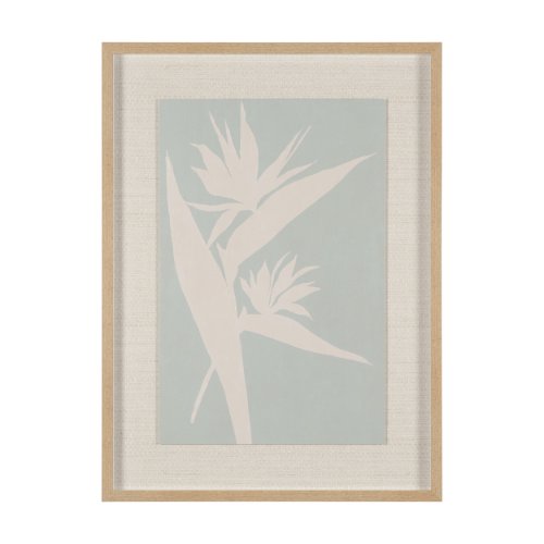 16032 - Verdant Silhouettes I by Hannah Dawson Hand Embelished Textured Framed Artwork Matted under Glass