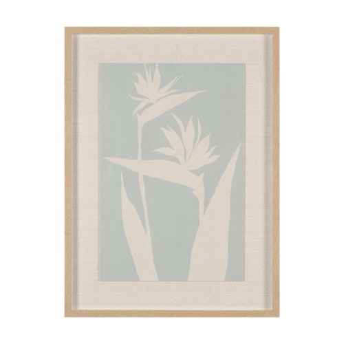 16033 - Verdant Silhouettes II by Hannah Dawson Hand Embelished Textured Framed Artwork Matted under Glass