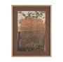 16035 - Textural Echo - Patina by Kristine Hegre Hand Embelished Textured Framed Artwork Matted under Glass