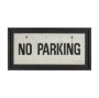 16041 - No Parking LG by Mercana Studio Hand Embelished Textured Framed Artwork Matted under Glass