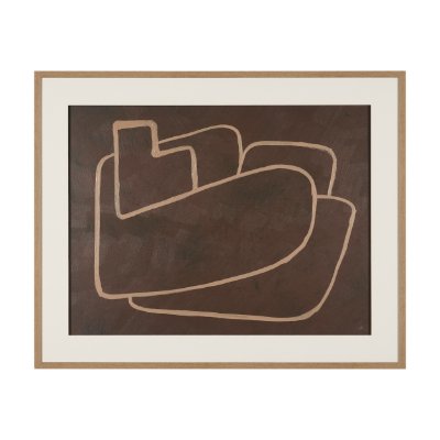 16044 - Fusion I by Mercana Studio Hand Embelished Textured Framed Artwork Matted under Glass