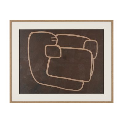 16045 - Fusion II by Mercana Studio Hand Embelished Textured Framed Artwork Matted under Glass
