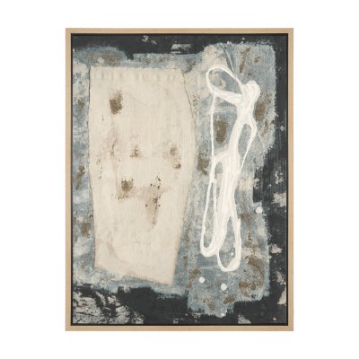 102750-FL - Textural Echo - Erosion by Kristine Hegre Hand-Embellished Textured Framed Canvas Artwork