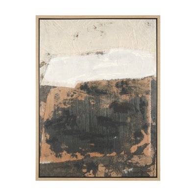 102751-FL - Textural Echo - Fragment by Kristine Hegre Hand-Embellished Textured Framed Canvas Artwork