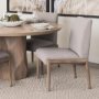 69824 - Palisades Gray Upholstery w/ Solid Wood Armless Dining Chair 