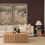 71297 - Trellyn 48" Light Brown Wood w/ Carved Woven Base Square Coffee Table