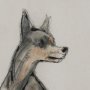 15990 - Playful Pup IV by Mercana Studio Hand Embelished Framed Artwork Matted under Glass
