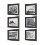 16008 - Rural Rows (Set of 6) by The Chelsea Collection Textured Framed Art Print Matted under Glass