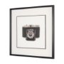 16014 - Camera by Deborah Revell Hand Embelished Framed Art Print Matted under Glass