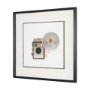 16016 - Flash Bulb Camera by Deborah Revell Hand Embelished Framed Art Print Matted under Glass