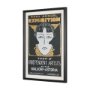 16023 - Ephemera Independent by The Vintage Collection Hand Embelished Text Frame Artwork Matted under Glass