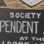 16023 - Ephemera Independent by The Vintage Collection Hand Embelished Text Frame Artwork Matted under Glass
