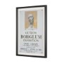16024 - Ephemera Sculpture by The Vintage Collection Hand Embelished Text Framed Artwork Matted under Glass