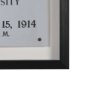 16024 - Ephemera Sculpture by The Vintage Collection Hand Embelished Text Framed Artwork Matted under Glass