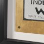 16025 - Ephemera Exhibition by The Vintage Collection Hand Embelished Text Framed Artwork Matted under Glass