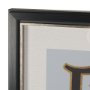 16027 - Ephemera Flower Show by The Vintage Collection Hand Embelished Framed Artwork Matted under Glass