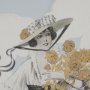 16027 - Ephemera Flower Show by The Vintage Collection Hand Embelished Framed Artwork Matted under Glass