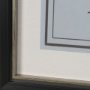 16028 - Ephemera Architecture by The Vintage Collection Hand Embelished Framed Artwork Matted under Glass
