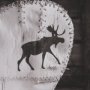 16034 - Moose Canoe by Deborah Revell Framed Art Print Matted under Glass