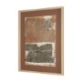 16036 - Textural Echo - Rust by Kristine Hegre Hand Embelished Textured Framed Artwork Matted under Glass