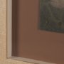 16036 - Textural Echo - Rust by Kristine Hegre Hand Embelished Textured Framed Artwork Matted under Glass
