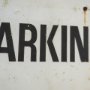 16041 - No Parking LG by Mercana Studio Hand Embelished Textured Framed Artwork Matted under Glass