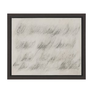 Message I by Mercana Studio Hand-Embellished Textured Framed Canvas Artwork