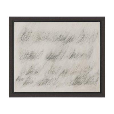 102728-FS - Message I by Mercana Studio Hand-Embellished Textured Framed Canvas Artwork