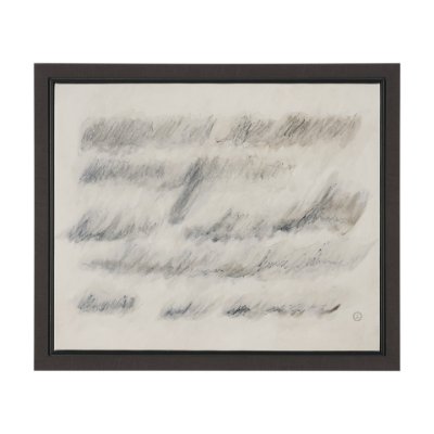 102729-FS - Message II by Mercana Studio Hand-Embellished Textured Framed Canvas Artwork