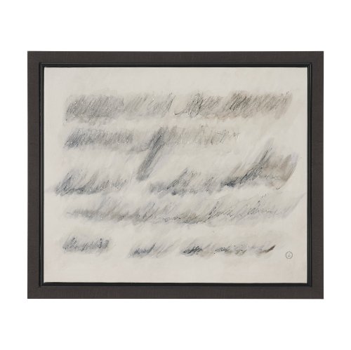 102729-FS - Message II by Mercana Studio Hand-Embellished Textured Framed Canvas Artwork