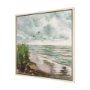 102741-FL - Beach View I by Mercana Studio Hand-Embellished Textured Framed Canvas Artwork