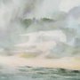 102742-FL - Beach View II by Mercana Studio Hand-Embellished Textured Framed Canvas Artwork