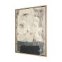 102749-FL - Textural Echo - Ash by Kristine Hegre Hand-Embellished Textured Framed Canvas Artwork