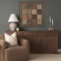 16000 - Timber Mosaic II by Mercana Studio Handmade Original Framed Artwork Matted