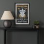 16023 - Ephemera Independent by The Vintage Collection Hand Embelished Text Frame Artwork Matted under Glass