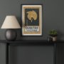 16025 - Ephemera Exhibition by The Vintage Collection Hand Embelished Text Framed Artwork Matted under Glass