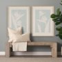16033 - Verdant Silhouettes II by Hannah Dawson Hand Embelished Textured Framed Artwork Matted under Glass