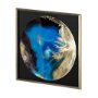 13037 - Blue Planet by Barbara Mercado a Framed Art Print Matted under Glass