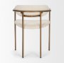 68310V - Parker I Cream Fabric Seat Gold Metal Frame Dining Chair