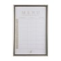 14099 - MENU I by Mercana Studio a Hand Embellished Textured Framed Art Print Matted under Glass