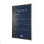 14100 - MENU II by Mercana Studio a Hand Embellished Textured Framed Art Print Matted under Glass