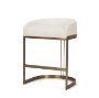 69452V - Hollyfield II Cream Fabric Seat W/ Gold Metal Base Counter Stool